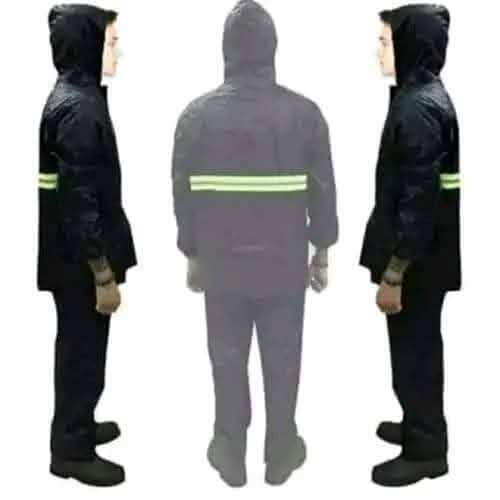 Ensemble imperméable haute visibilité