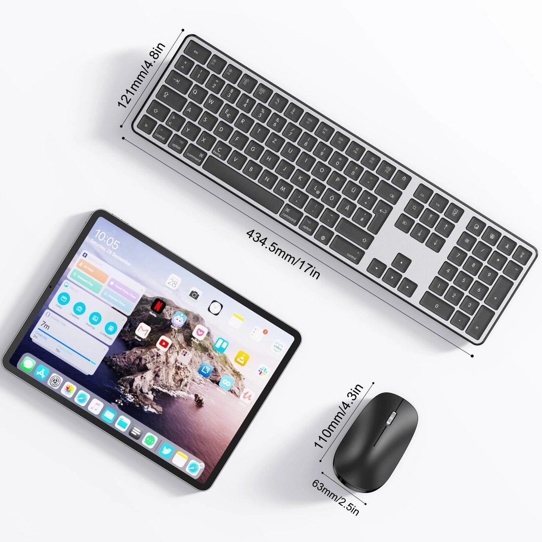 Clavier, souris Bluetooth iPad