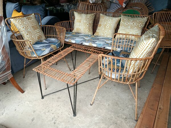 Salon de jardin en rotin élégant