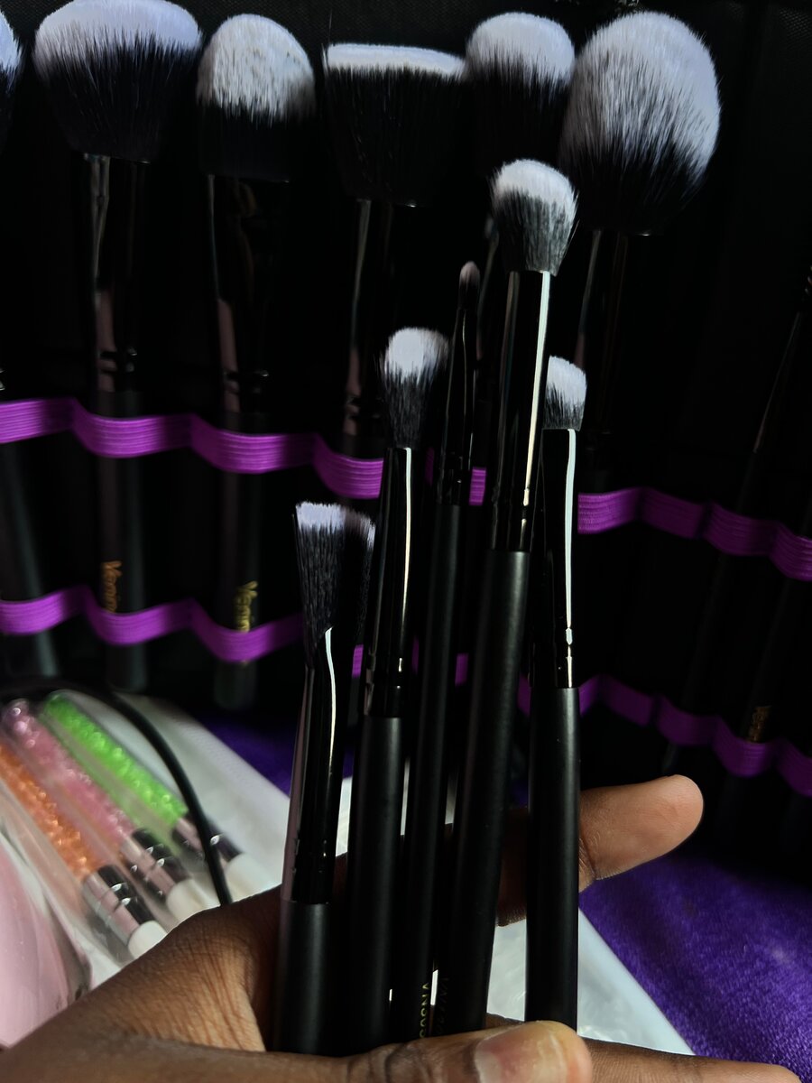 Set de pinceaux maquillage 12 pièces