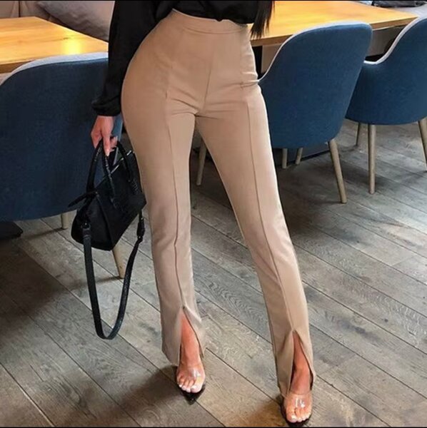 Pantalons élégants à fentes