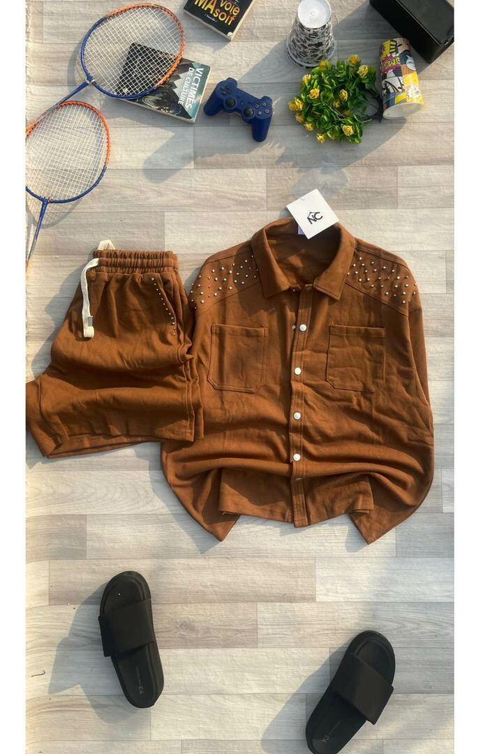 Ensemble short homme décontracté