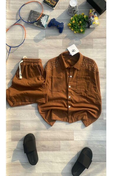 Ensemble short homme décontracté