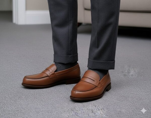 Mocassins en cuir élégant