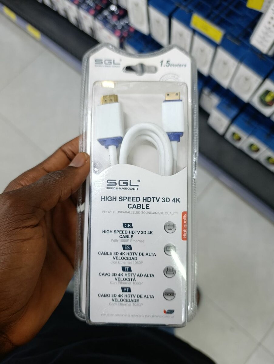 Câble HDMI 4K 3D 1.5m Haute Vitesse