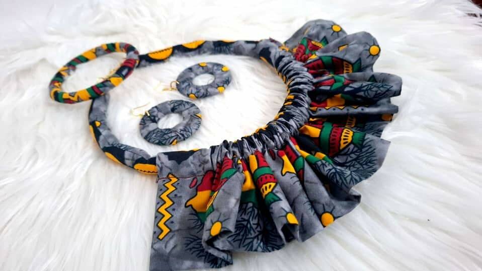 African Print Jewelry Set