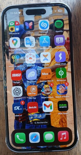 Smartphone moderne avec coque élégante