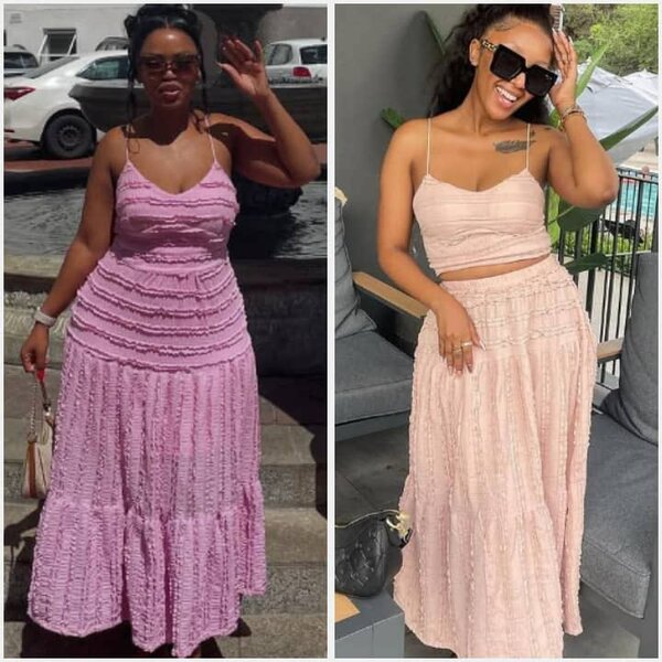 Robe d'été en dentelle rose