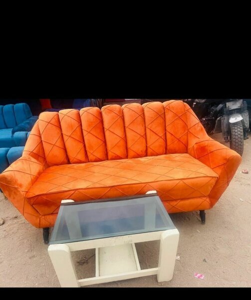 Canapé moderne en tissu orange