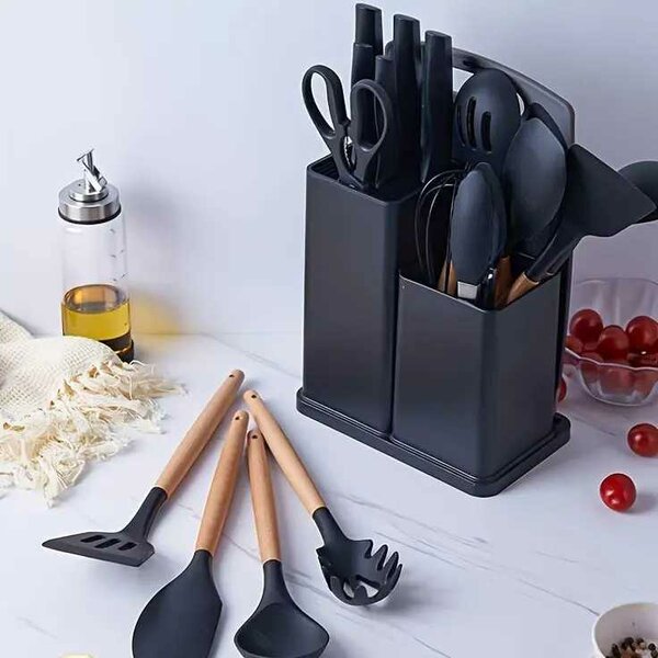 Kits complet d'ustensiles de cuisine 19 pièces