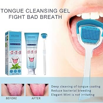 Eelhoe Tongue Cleaning Gel & Tongue Scraper