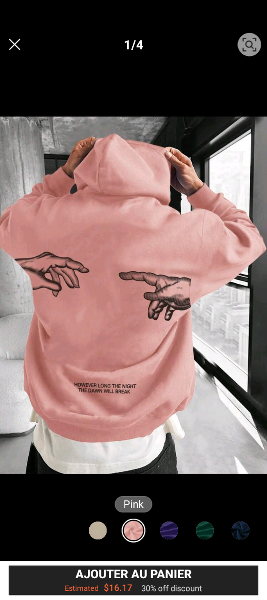 Sweat à capuche graphique