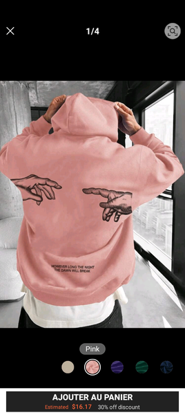 Sweat à capuche graphique