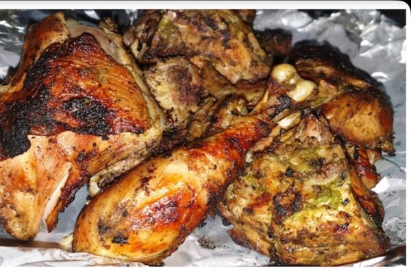 Poulet braisé entier