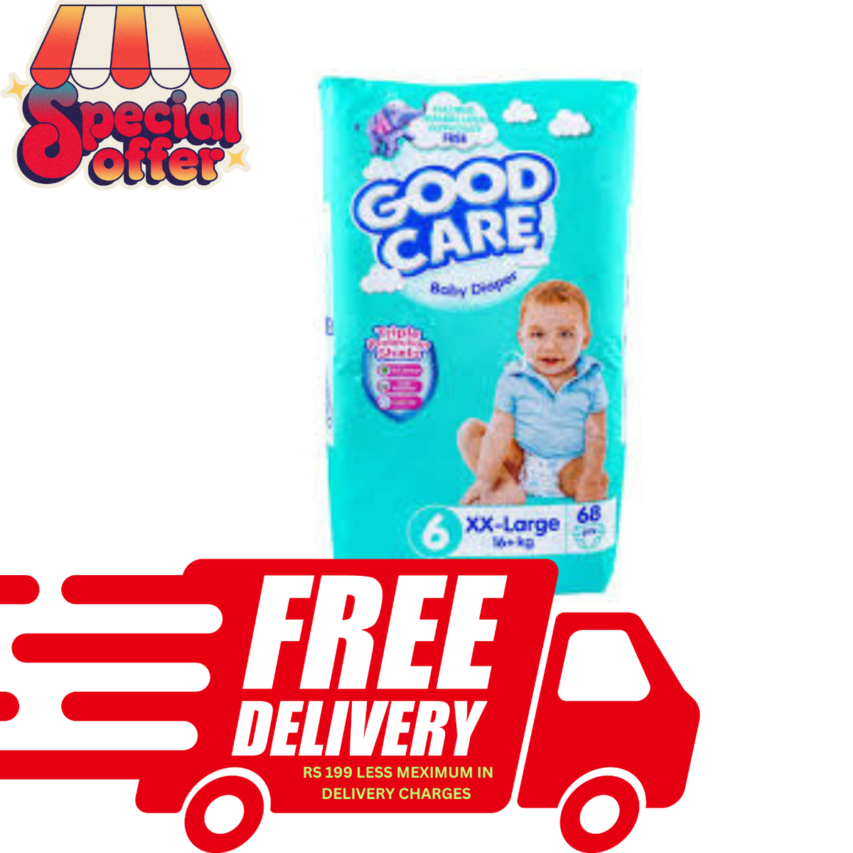 GOOD CARE DIAPERS ALL SIZE