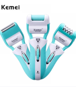 Km 3 in 1 Rechargeable Epilator and Shaver and callus remover hair remover Threading Machine dual speed women hair clipper km-6198B