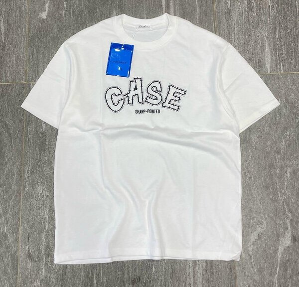 t-shirt imprimé de l'épaule case des hommes