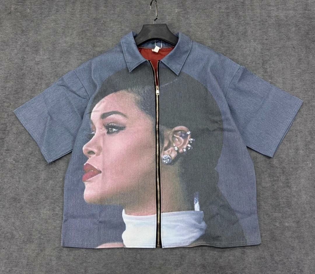 Chemise zippée avec portrait