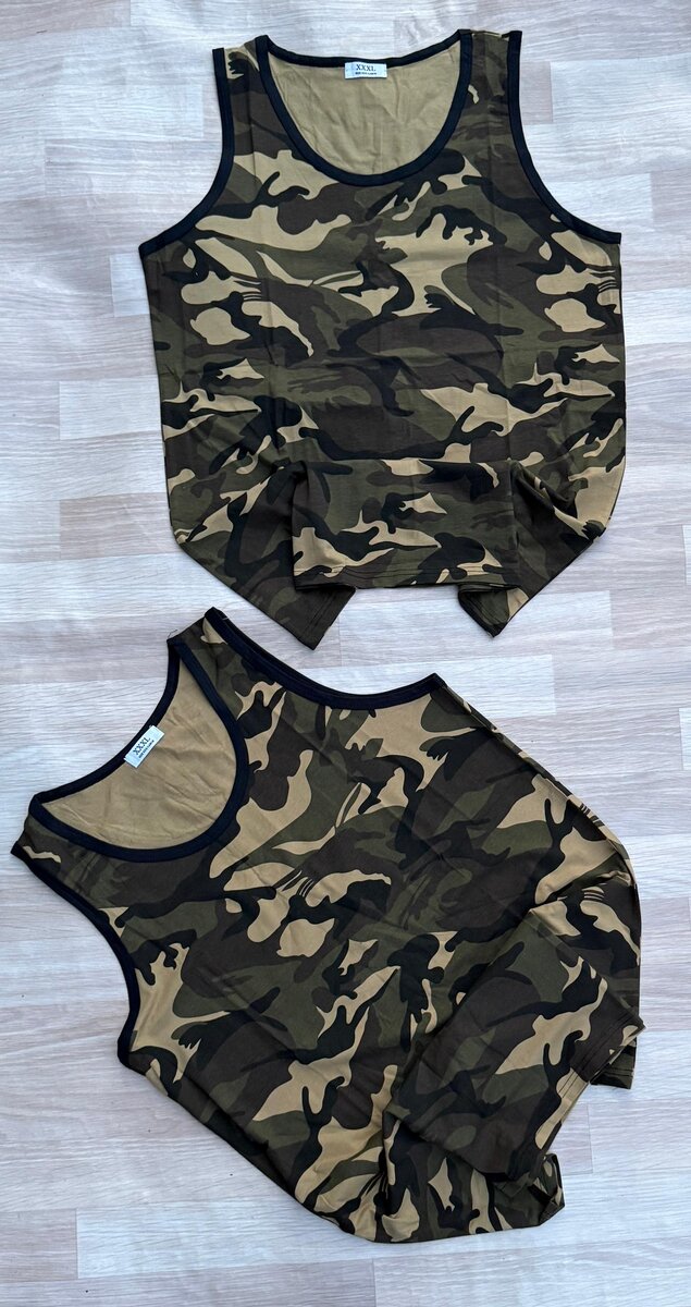 Débardeur camouflage sportif