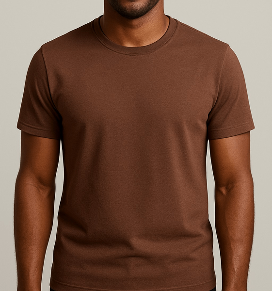 T-shirt en coton marron