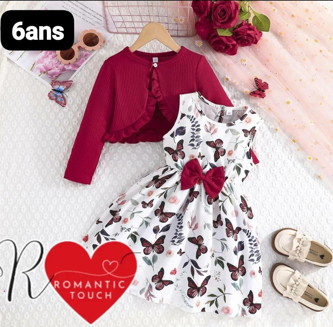 Robe avec gillet pour fille