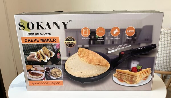 Crêpière Électrique Sokany 650W