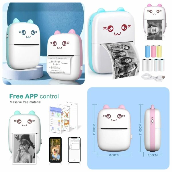 Pocket Mini Rechargeable Printer