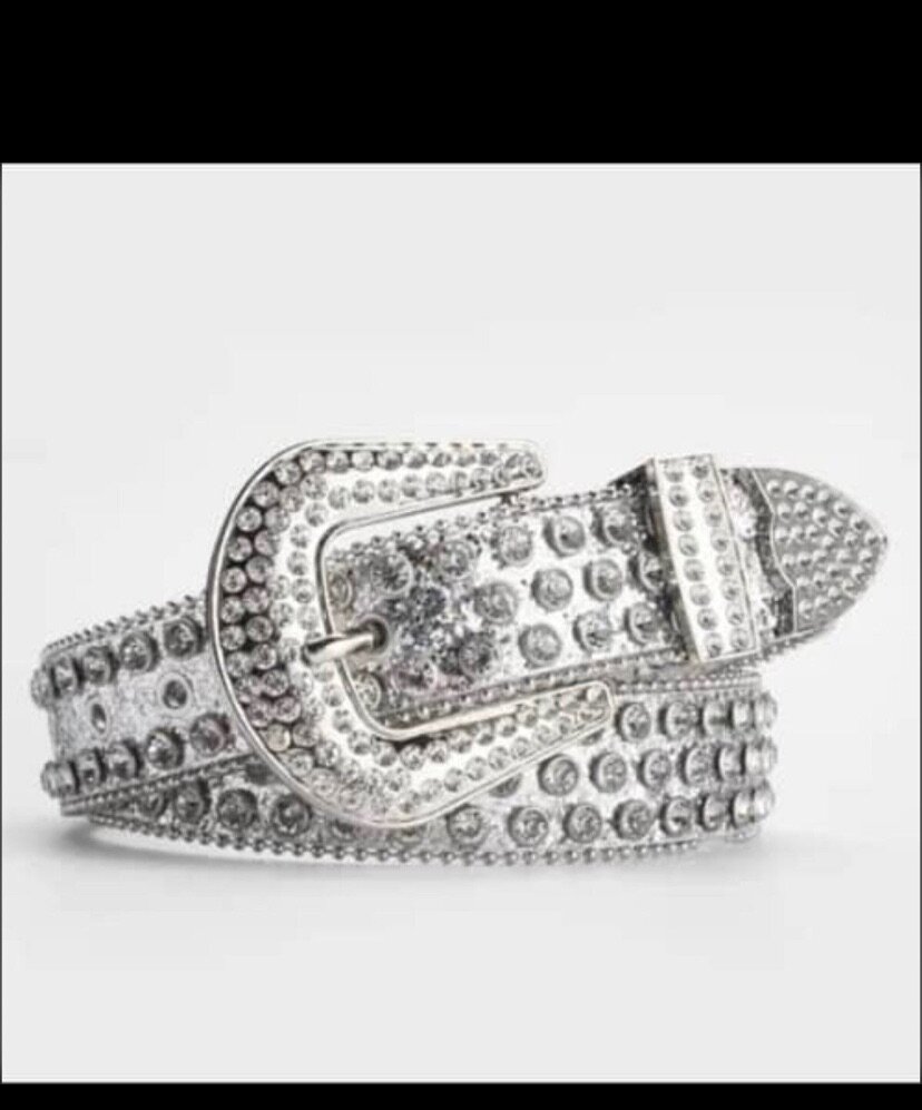 Ceinture Strass Crâne Rock