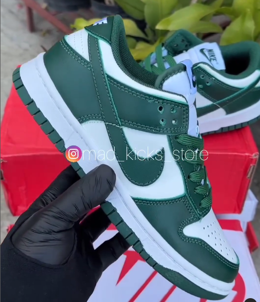Dark green Air Jordan sneakers