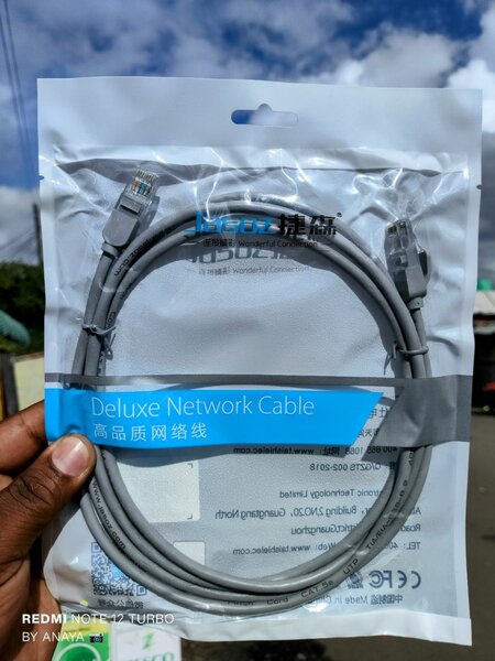 Ethernet Cable cat5e RJ45 High Speed Data Transfer 2 meters