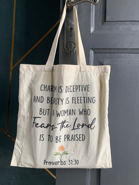 Sac cabas coton avec proverbe