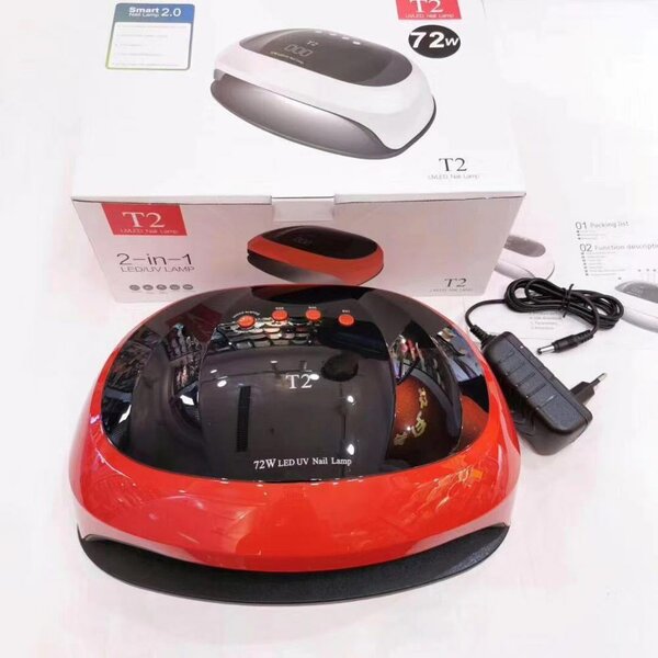 T2 72W LED UV Nail Lamp 2-in-1