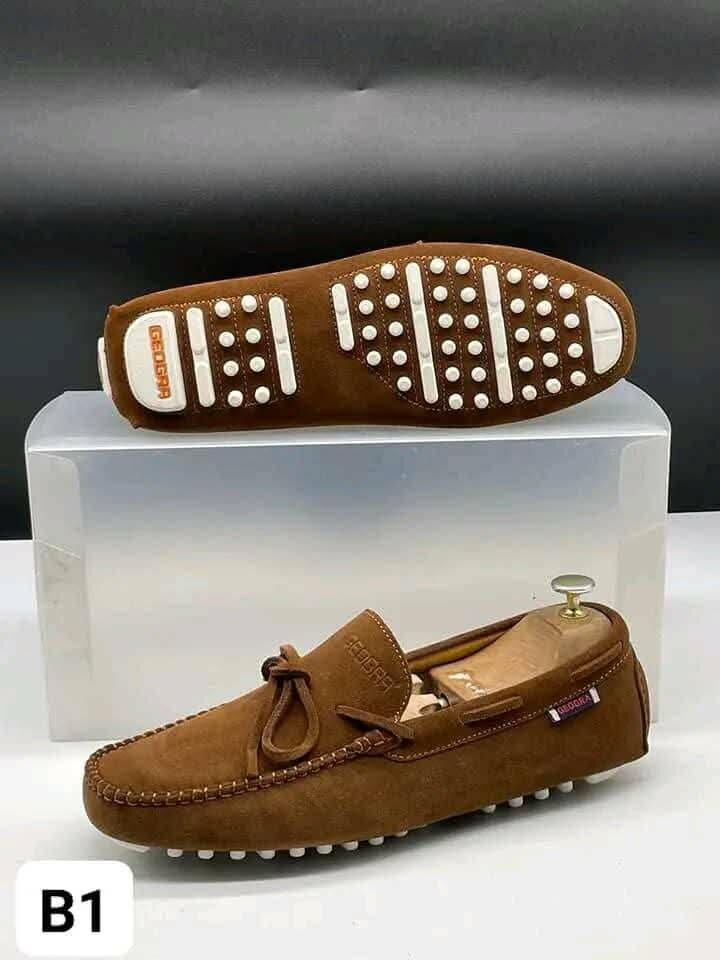 Mocassins en daim pour hommes