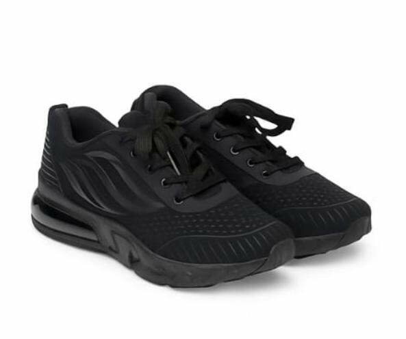 Baskets noires confortables homme