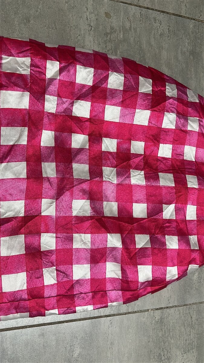 Jupe Carreaux Roses Blanches