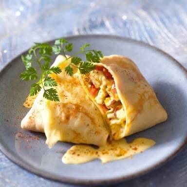 Crêpes salées poulet fromage