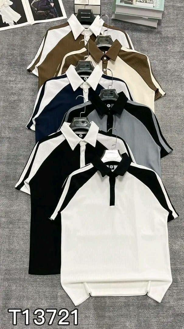 Polo sportif à rayures