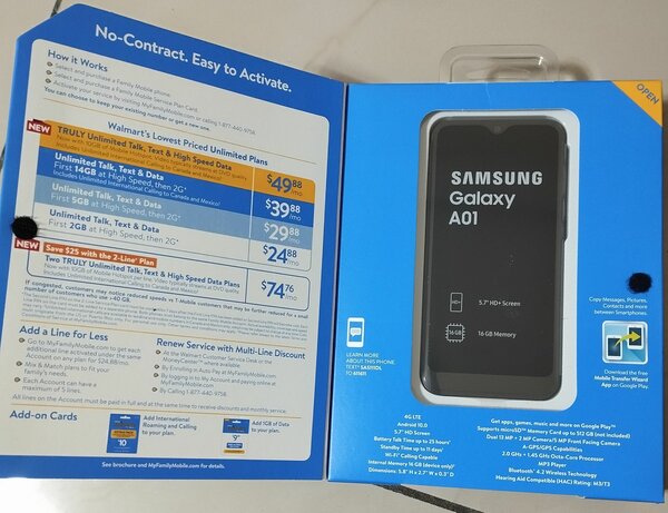 Portable Samsung Galaxy A01