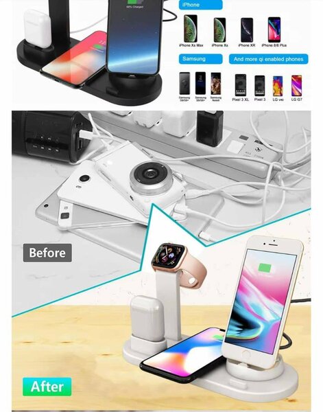 Chargeur sans fil 6 en 1