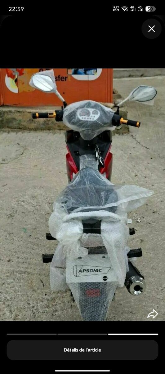 Apsonic Nouveau Scooter Rouge