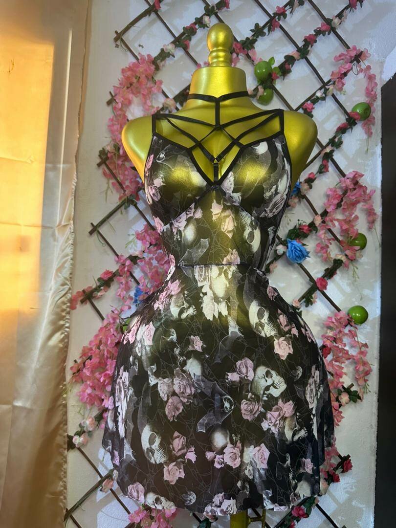 Robe nuisette femme gothique