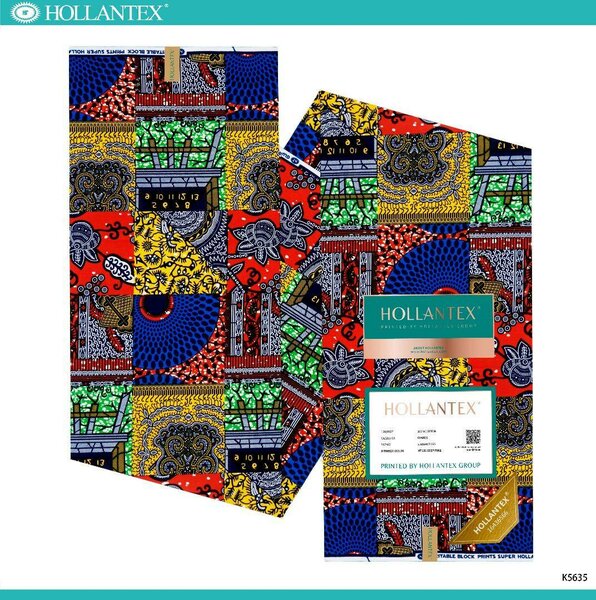 Tissu Wax Africain Multicolore