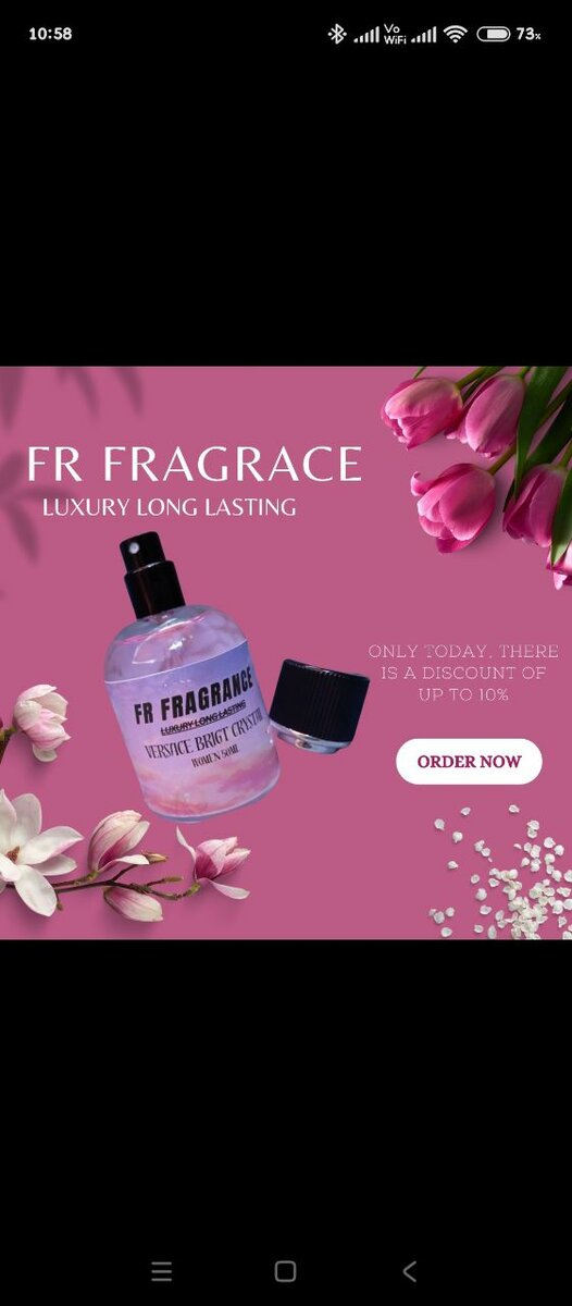 FR FRAGRANCE Versace luxury and long lasting fragrance