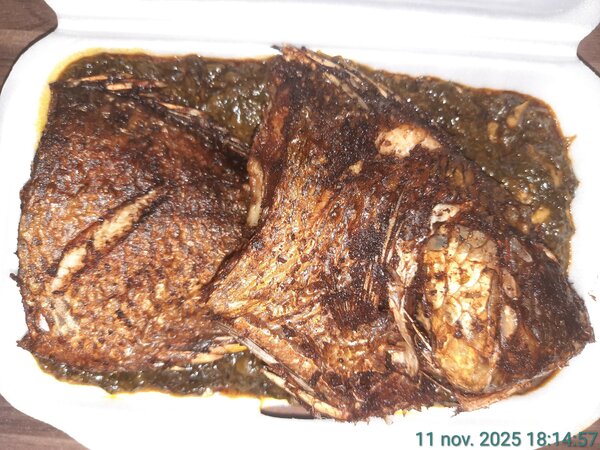 Poisson frit et sauce