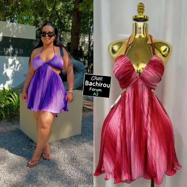 Robe d'été en mousseline fluide