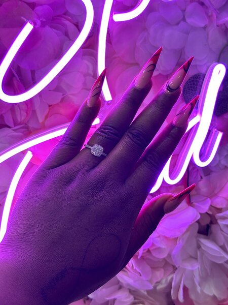 Moissanite Diamond engagement ring