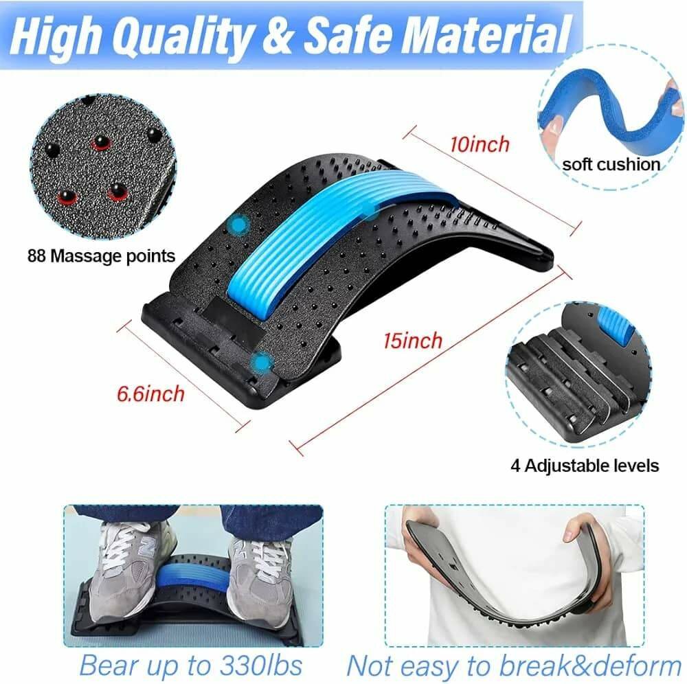 Civière dorsale craque dos 4 niveaux réglables