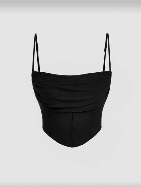 Bustier noir élégant