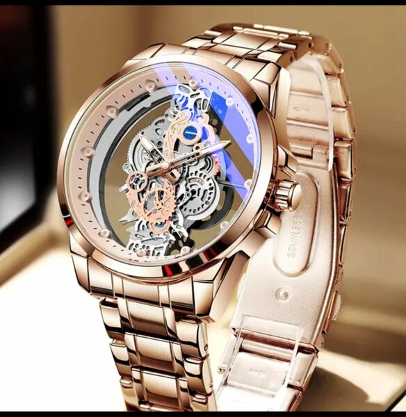 Montre squelette luxe homme