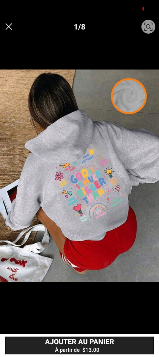 Sweat à capuche graphique